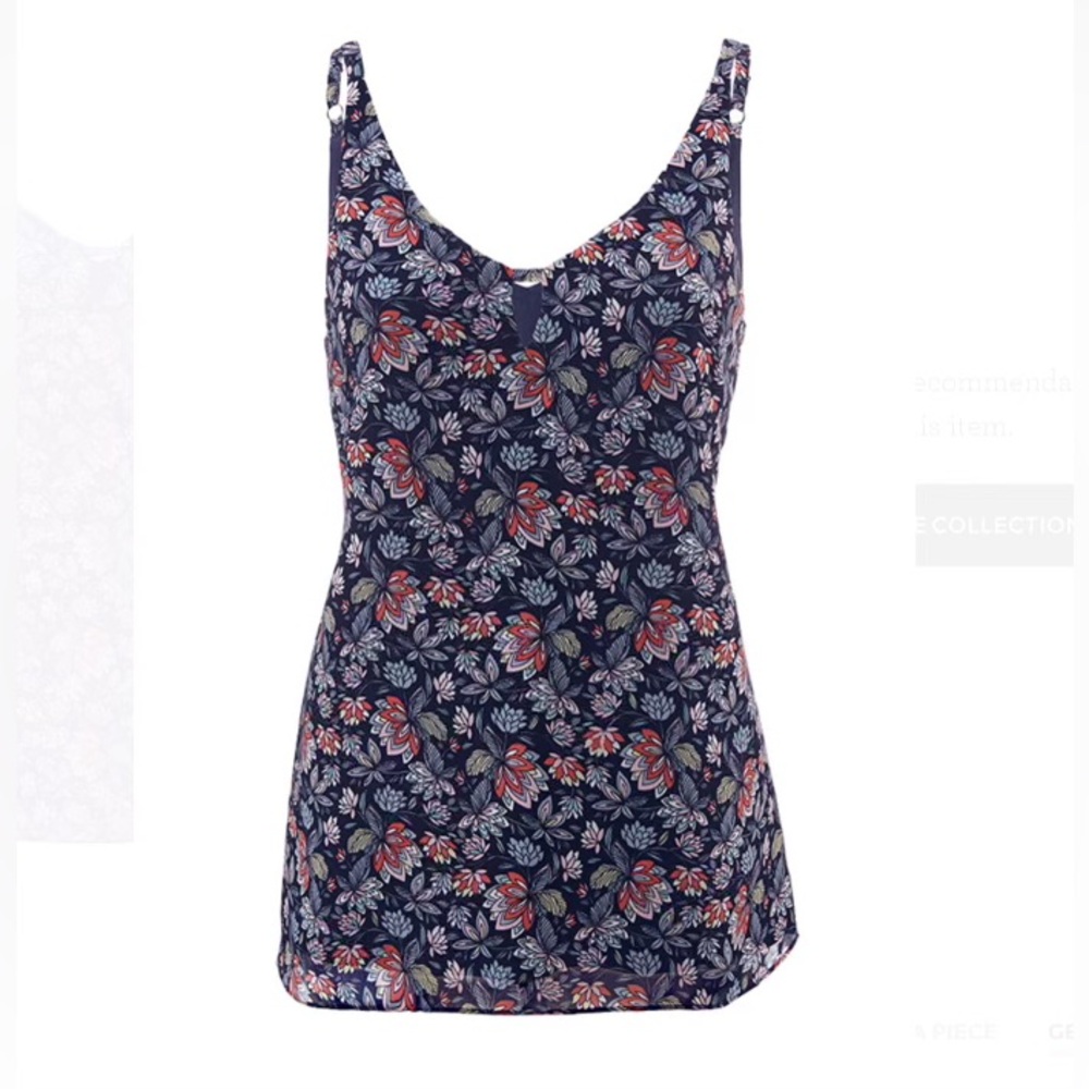 CABI Floral Sleeveless Top